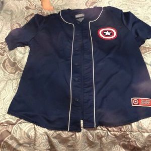 Captain America baseball jersey